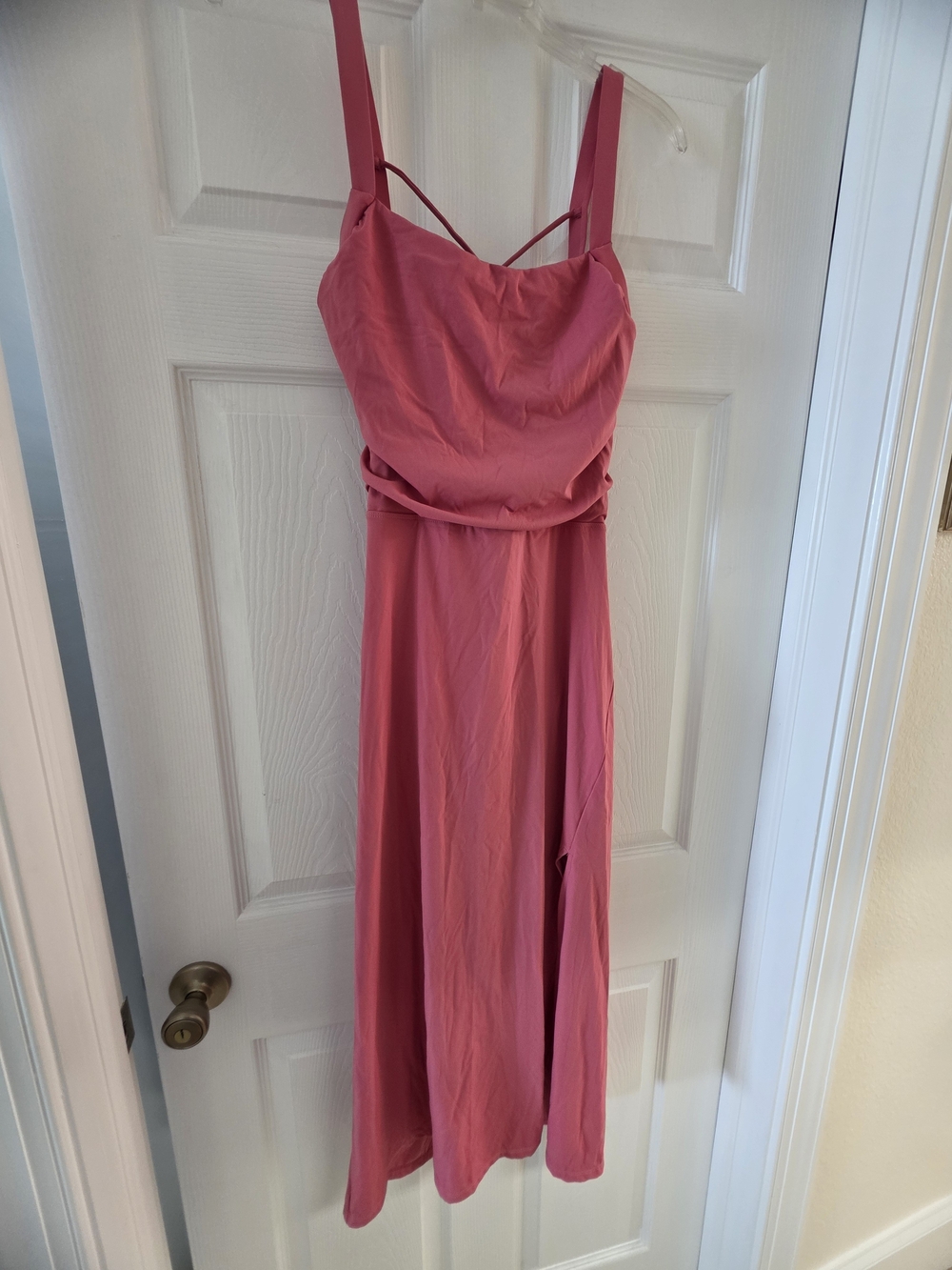 HALARA Rose Pink Strappy Maxi Dress